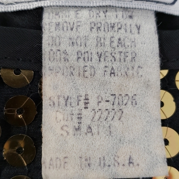 Vintage Petite Impressions Gold Black Sequin Tank - Picture 5 of 10